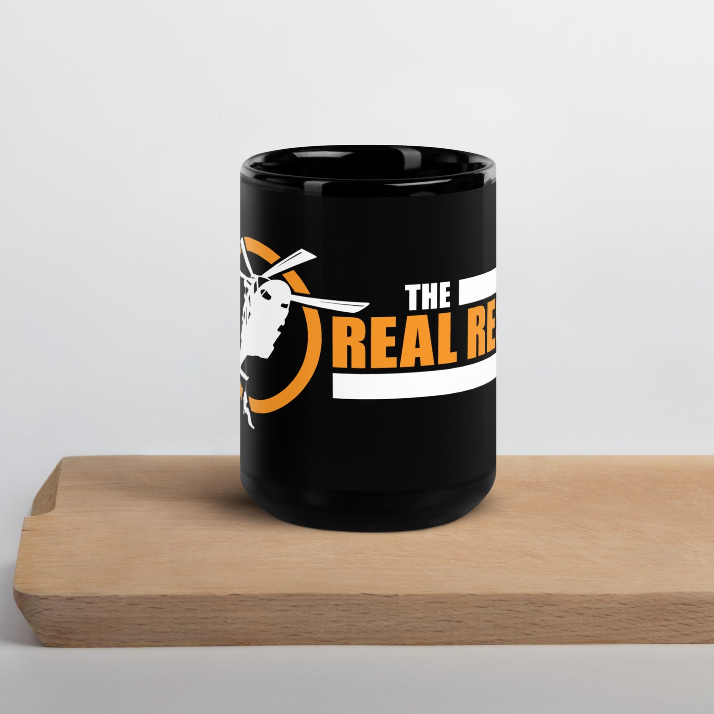 The Real ResQ Black Glossy Mug